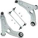 4PCS Front Lower Control Arms w/Ball Joint, Stabilizer Sway Bars Kit for Chrysler 200 2015-2017 Replace# K622891, K622892, K750747