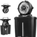 11L Bucket Portable Misting Fan with LED Light, 20000mAh (6.5/12h Working Rechargeable Camping Fan, 3 Strong Winds, 3 Large Spray Outlets,Cooling Mist Fans for Fishing/Travel/Garden Party/Tent