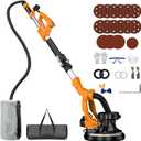 Drywall Sander, 9-Speed Electric Drywall Sander with Vacuum Dust Collector, 950W Power Ceiling Sander Tool with LED Light, Collapsible & Extendable Handle for Sanding Wall & Popcorn Ceiling Removal