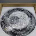 CROSSIO Modern Crystal Chandelier for Dining Room, 12-Light Luxury Black 2 Tiers Crystal Raindrop Chandelier, Contemporary Hanging Light Fixture for Living Room Entryway Foyer D19.7''