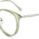 Firmoo Computer Blue Light Blocking Glasses for Women/Men, Anti Eyestrain Anti Blue Ray Eyewear (Green)