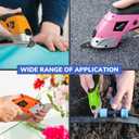 VLOXO Electric Scissors Replacement Blade, Cardboard Cutter Blade Multipurpose Home Electric Fabric Scissors Blade for Cutting Replacement for VLOXO CS4001 Only Blades