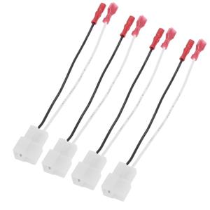 X AUTOHAUX 4pcs 72-9300 Car Speaker Connector Harness Adapter for Nissan Sentra 1987-1990