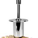 Stanbroil 1/2-Inch Straight Quarter-Turn Shut-Off Valve Kit for NG LP Gas Fire Pits with Polished Chrome Flange, 3-inch Key and 3/8 Male Flare x 1/2 NPT Fittings x 2