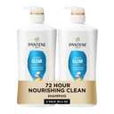 Pantene Shampoo, Classic Clean - Pro-V Nutrients for Dry, Color-Treated Hair, Healthy Looking Hair Every Wash, Antioxidant-Rich, 27.7 Oz Each, 2-Pack + Miracle Rescue Shot (0.5 Oz)