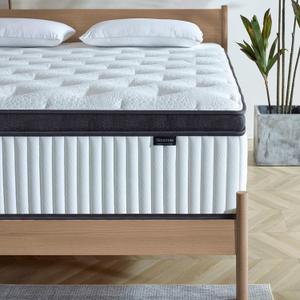 Full Size Mattress, 12 Inch Memory Foam, Independent Spring, Soft and Comfortable Medium Firm Hybrid Mattress in A Box, Pressure Relief