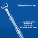 RAZOKO Flosser Kit, Shred-Resistant, Insert & Rotate 90 to 135 for Hard-to-Reach Areas, PTFE & PFAS Free, 2 Handles + 240 Refill Heads, Blue, 4 Count
