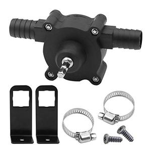 lzndeal Electric Drill Pump for Water Gasoline Oil Diesels Fluid Transfer Pump Mini Hand Self-Priming Quick Pumping Speed