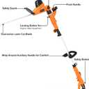 GARCARE 2 in 1 Electric Hedge Trimmer, Corded 4.8A Pole Hedge Trimmer with 18 Inch Laser Cut Blade
