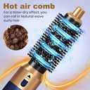 Hair Dryer Brush 5 in 1, Negative Ion Blow Dryer Brush Set - 110,000 RPM High- Speed Hot Air Brush Air Styler Curling Wrap Air Curler,Curling Iron Hair Styling Tool for Straight Curl Drying Smoothing