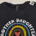 Mother Daughter Squad Women T-shirt Black Size S