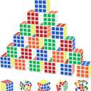 Mini Cube Puzzle Party Favors for Kids: 28 Pack 1.18in 3x3 Magic Cube School Rewards & Classroom Prize for Students - Birthday Valentines Easter Stress Relief Toys Goody Bag Filler Gifts