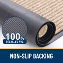 OLANLY Front Door Mat Indoor Outdoor Entrance, Waterproof Heavy Duty Doormat, Fade Resistant, Low Profile, Easy Clean Patio Porch Welcome Floor Mats for Entry, 59x40, Beige