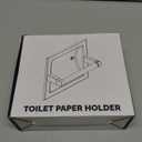 Recessed Gold Toilet Paper Holder, in Wall Toilet Paper Holder Pivoting, Gold Wall Mount Toilet Paper Roll Holder, Bathroom Brushed Brass Stainless Steel Tissue Holder