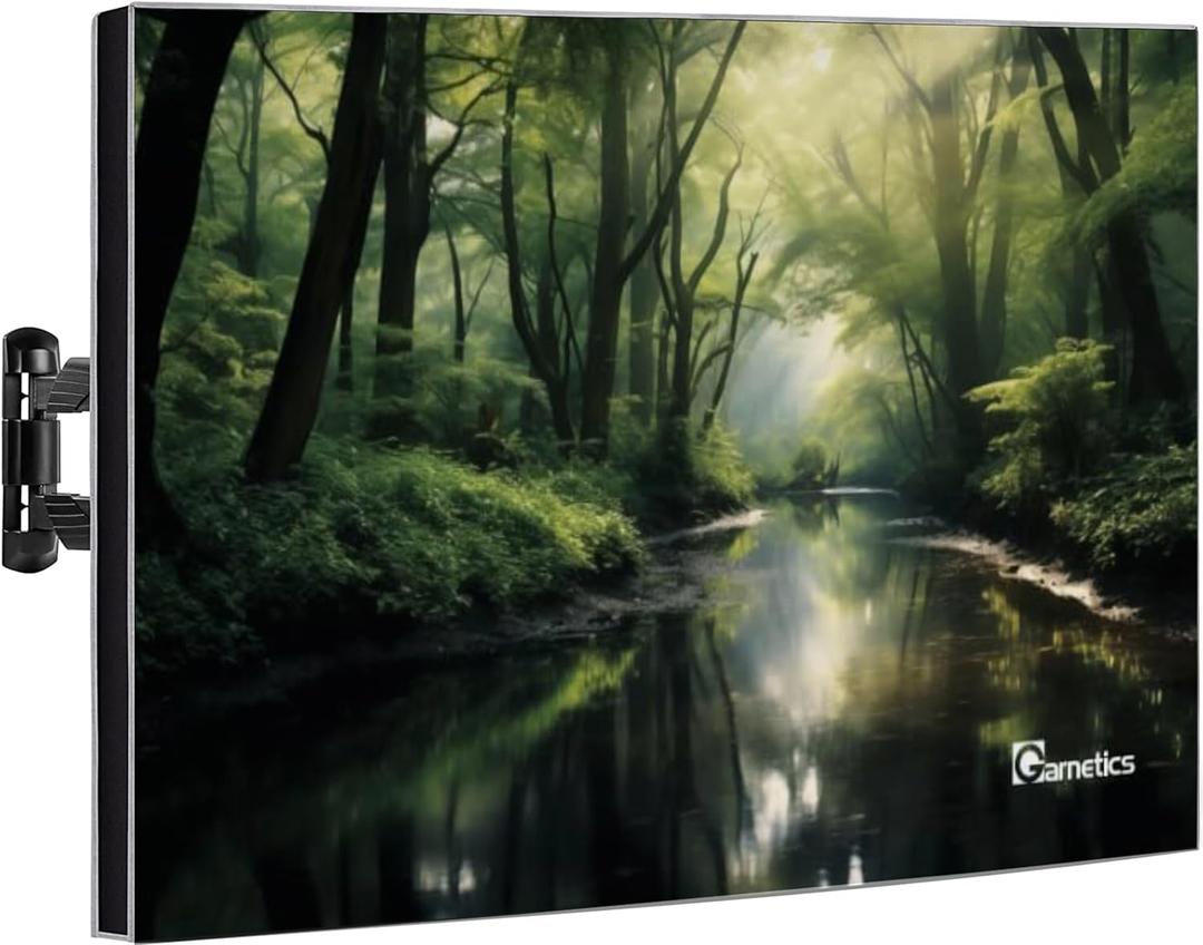 Garnetics Outdoor TV Cover 55 Inch  Waterproof, Weatherproof TV Enclosures with Smart Shield Screen Protectors, Ideal for Outdoor Use, Moving, and Storage - Forest