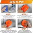 Dent Puller,Car Dent Puller 3 Pack Dent Remover Tool Dent Removal Kit for Car Suction Cup Dent Puller and Dent Repair Kit for Car Body,Screen,Tiles Lifting,Objects Moving(Orange+Yellow+Black)