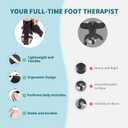 Plantar Fasciitis Night Splint, Plantar Fasciitis Relief, Achilles Tendonitis Healing, Bone Spurs, Foot Drop, Flat Arches, Adjustable Foot Support. Soft and Breathable-Dark Black