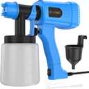 Paint Sprayer 400W, 3 Spray Patterns Hvlp Spray Paint Gun, Adjustable Spray Width & Flow, Cleaning Tools, for House Painting, Furniture, Cabinets, Walls, Fence Etc.