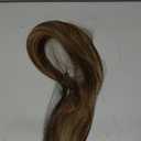 SEIKEA Clip in Ponytail Extension Wrap Around Straight Hair for Women (28", Brown/Ash Blonde Mix)