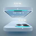 Magnetic for iPhone 16 Pro Max Case, Compatible with MagSafe, [Full Camera Protection][Screen Protector] Silicone Shockproof Protective Phone Case for iPhone 16 Pro Max 6.9", Light Blue