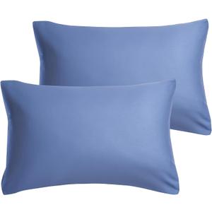 Blue Super Soft Pillow Caswith Gifts for Women Men Bed Pillow Polyester, Standard Size - 12×20  inch
