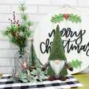 Gehydy Christmas Gnomes Decorations Gnome Handmade Decor for Home Kitchen Farmhouse Tiered Tray - Green