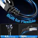 Cat6A Ethernet Cable Shielded 10Gbps 3 ft (10 Pack), Slim Shielded (F/UTP) Ethernet Cable Cat 6, Flexible 28AWG Bare Copper Cat6 Cable, Space-saving Cat 6a Network Cable for Server, Data Center, Black