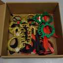 Christmas Glasses & Headband 12 Pack, Xmas Glitter Eyeglasses Frame & Headwear Accessories - One Size Fits All, Holiday Party Favor Supplies Classroom Game Prizes Gifts Photo Booth Props Outfit