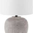 Henn&Hart 23" Modern 1-Light Table Lamp, Rustic Earth