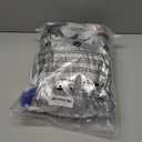 Akokvlar 5Pcs Adult Astronaut Costume Silver Spaceman Suit for Men Women Halloween Cosplay Set (Large, Blue)