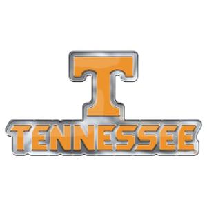 FANMATS 60657 Tennessee Volunteers Heavy Duty Aluminum Embossed Color Emblem, Auto Emblem Decal - Alternate
