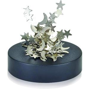 ArtCreativity Magnetic Moons & Stars Sculpture (Set of 2) - Desk Magnet Fidget Toys for Adults, Stress-Relief Office Decor, Stocking Stuffers & Educational Development Toys for Kids
