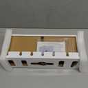 Under Desk Cable Management 12'' Tray Wires Organizer Power Strip Management No Drill Under Table Organizer for Cable Storage (BLACK-30CM)