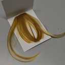 Clip in Bangs for Women Bangs Hair Clip Wispy Fake Bangs Hair Extensions Fringe with Temples Hairpieces for Daily Wear Light Blonde Mix Bleach Blonde