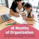 3 x S&O Fruity Magnetic Fridge Calendar from January 2026-June 2027 - Tear-Off Refrigerator Calendar to Track Events & Appointments - 18 Month Magnetic Planner for Fridge for Easy Planning - 8"x10" in.