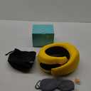 Memory Foam Travel Neck Pillow, Black Travel Pillow for Airplane Neck Support Camping, Offices, Sleeping Rest Cushion, Airplane Neck Pillow, Black