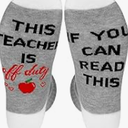 If You Can Read This This Socks For Women Teacher Off Duty Gift Socks