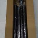 Black Long Curtain Rod Tension Shower Curtain Rods 30 to 124 inch Adjustable Spring Heavy Duty Rods for Bathroom Windows Outdoor Spliced and Telescopic Design No Drill No Slip Stainless Steel