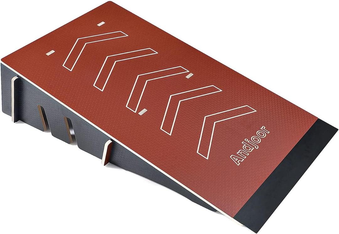 Kids Jumping Ramp for Skateboard, Bike, Scooter, BMX, RC Car and Dirt Bike, 42.91 in, Red