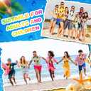 Set of 36 Hawaiian Leis Flower Lei Hawaiian Necklace Tropical Hawaii Luau Party Favors Decoration for Beach Birthday Graduation Kids Photo Prop, 41 Inches (Rainbow)