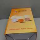 Mushroom Table Lamp, Orange Vintage LED Desk Light for Bedroom, Dimmable Ambient Lighting with Glass Shade for Bedroom, Reading, Home Dcor, Gift for Friends