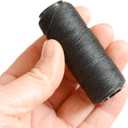 5 Rolls Sewing Threads Weaving Threads Using for Hand Sewing Hair Weft Hair Extensions Wig DIY (Black, Brown, Dark Brown, Beige, Khaki)