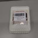 AMOAMI Waffle Bath-Mat, Super Absorbent Bath Mats for Bathroom, Boho Bathroom Rugs Non Slip Washable, Ultra Soft Bathroom-Mat with Tassels Bath Rugs for Floor Mat, 20" X 32" White