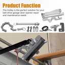41A3489 Garage Door Opener Carriage, Complete Chain Drive Trolley Assembly Replacement Parts, Fits Liftmaster, Chamberlain, Sears Craftsman Garage Door Openers That utilize a T-Rail Assembly, Silver