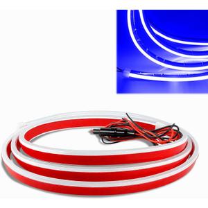 Car Hood Light Strip, Daytime Running Lights, 71 Inch Waterproof Flexible Dynamic Scan Start up Hoodbeam Kit, Auto Accessories LED Car Exterior DRL Lighting Bar for Most Vehicles (Blue)