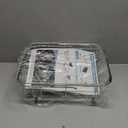 Apartment RV Small Dish Drainer Drying Rack Over The Sink In Stainless Steel for Narrow Kitchen, Counter Space Saving Compact Expandable Metal Plate Dryer Strainer, Modern Above Wire Drain Holder (Silver)