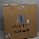 Folding Tables with Carrying Handle Lightweight Rectangular Portable Plastic Camping Table Steel Legs for Party, Dining, Wedding, Events, Picnic Indoor, Outdoor (1, White, 4 FT)