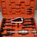 16PCS Blind Inner Bearing Puller Slide Hammer Pilot Insert Inner Bearing Removal Tool Set Blind Hole Collet Bearing Race and Seal Puller Extractor Kit