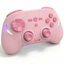 Wireless Gaming Controller for iPhone/iPad/iOS/Android/Tablet/Windows PC/Switch 2, Bluetooth Mobile Phone Gamepad with Hall Joysticks/Hall Triggers/RGB Lights/Vibration/Six-Axis Gyro/Xbox Cloud Game