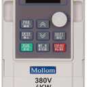 MOLLOM VFD 4KW 5HP 9A 380V Single or Three Phase Input to 3 Phase 0-3000 Hz Output Variable Frequency Drive Inverter for Spindle Motor CNC Speed Control